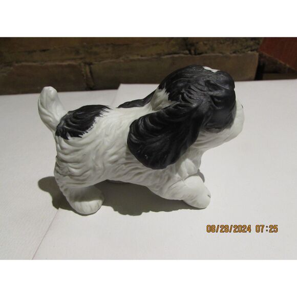 Homco sweet playful puppy dog SPRINGER SPANIEL white vintage Taiwan 3" figurine - Picture 6 of 9